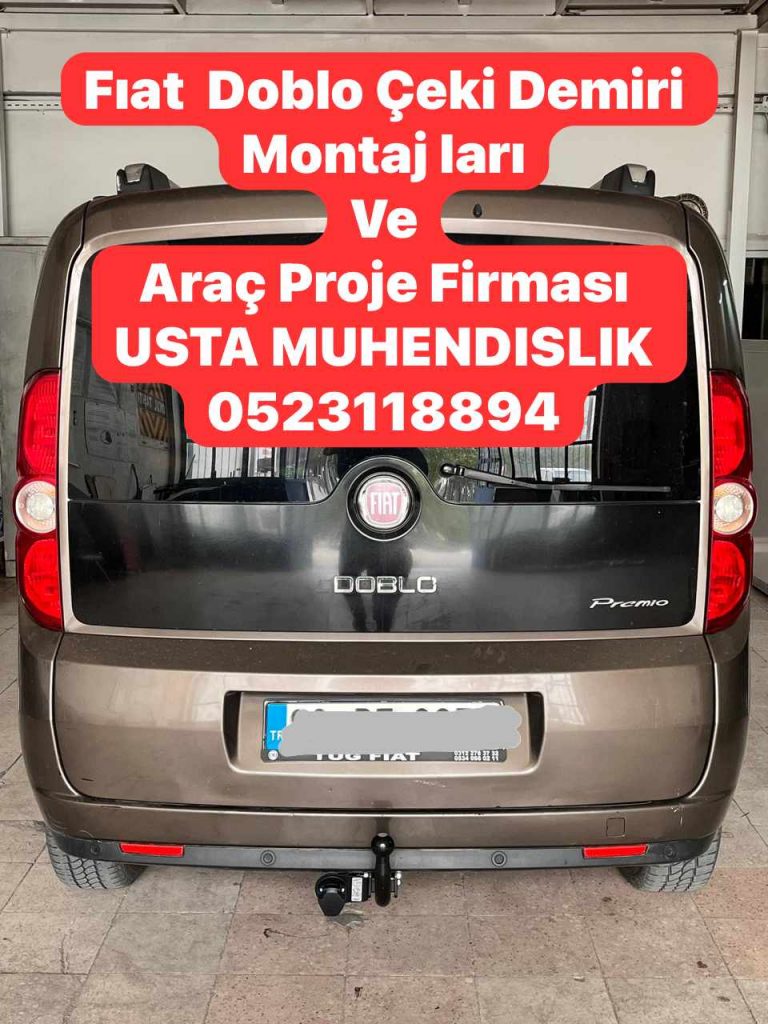 FIAT DOBLO çekidemiri takma baglama montajı ve araç proje fiması ankara