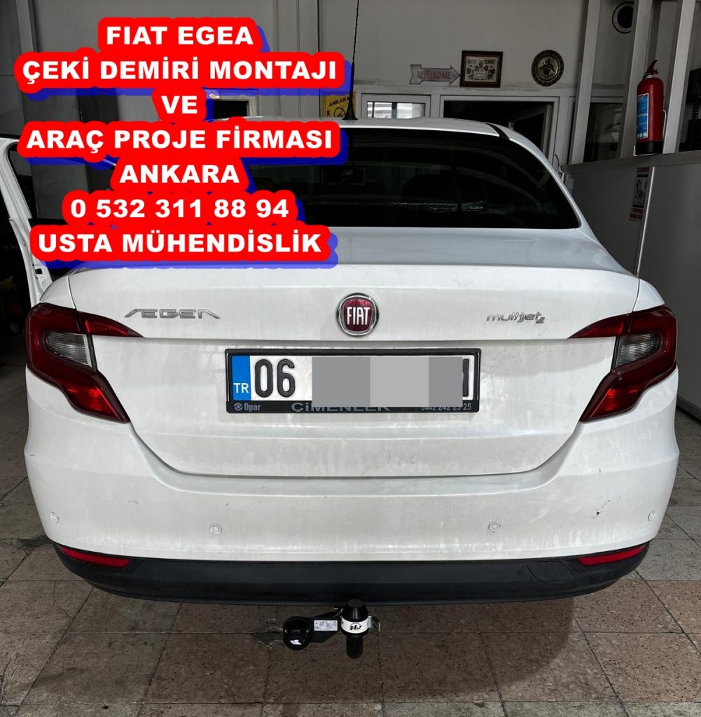 fıat egea Çeki Demiri kancası takma montajı ve araç proje usta mühendislik ANKARA DA 05323118894