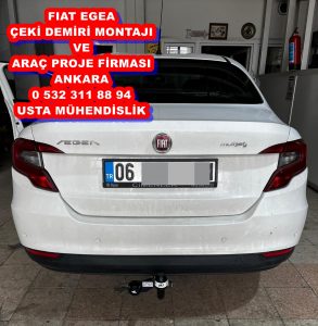 fıat egea Çeki Demiri kancası takma montajı ve araç proje usta mühendislik ANKARA DA 05323118894